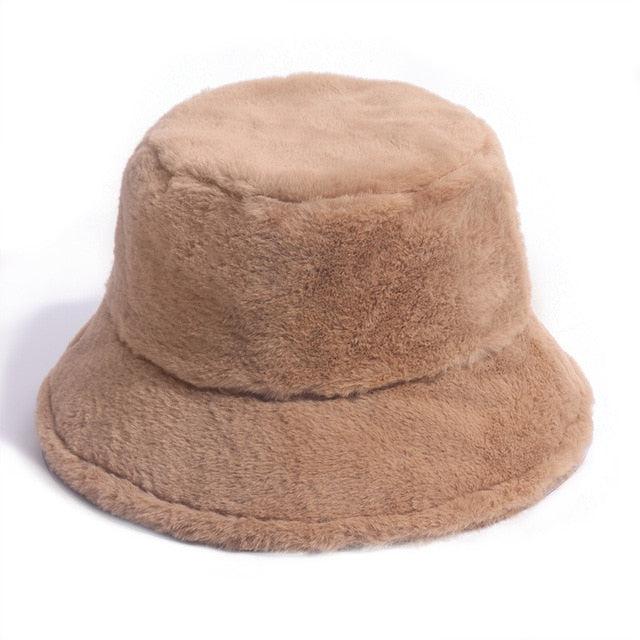 Fuzzy Snow Bucket hats