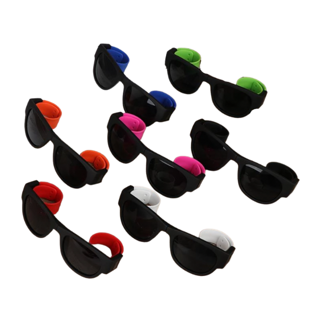 Festival Rave sunglasses, folding non slip