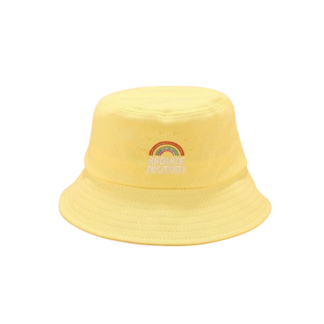 Rainbow Bucket hat Yellow Radiate positivity